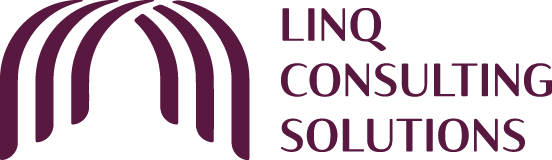 Linq Consulting Solutions Lockup Horizontal Plum